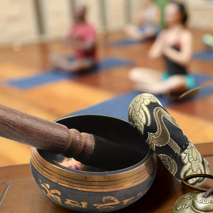 Singing Bowl Set, 3. 15 Inch Sound Bowl Meditation Bowl Meditation Sound Bowl Handcrafted In Nepal for Healing And Mindfulness