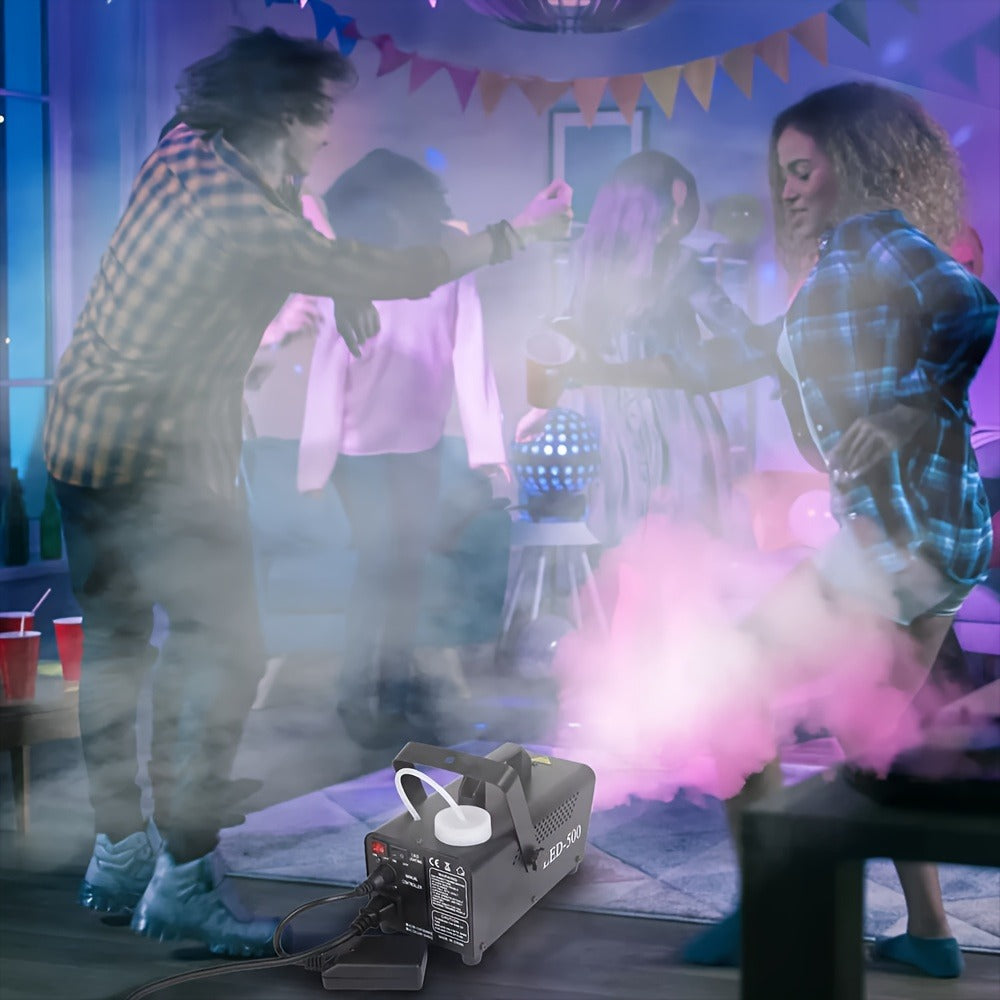 Stage Fog Machine, Adjustable, RGB, 500W, Muti, Color for Stage and Party Lighting