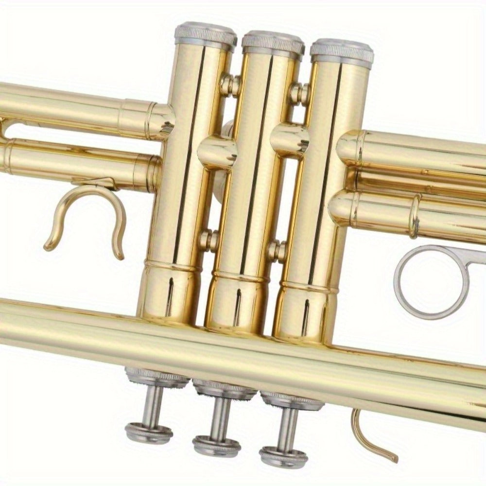 B-Flat Trumpet, 0.08mm, 8.7 cm, Ideal, Beginner, Musicians for School Band