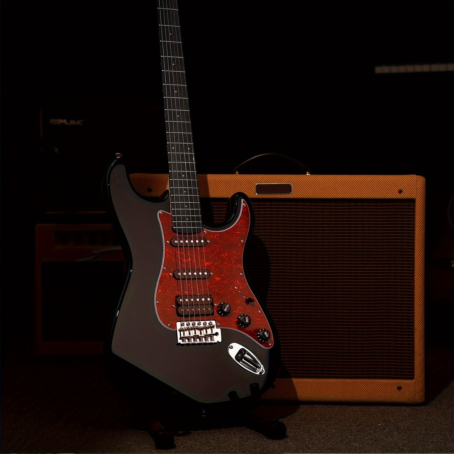Donner 39 Inch Electric Guitar, Designer Series DST-200 Stylish Solid Body Electric Guitar for Beginner Intermediate & Pro Players, Single Coil Split System, Bonus Bag, Cable, Strap