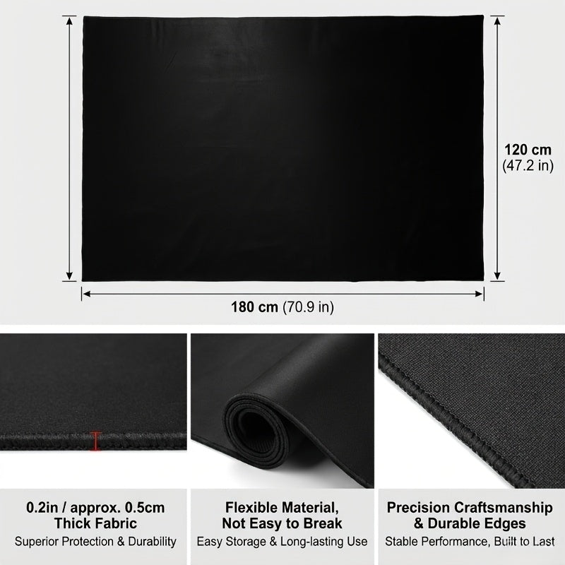 Drum Mats Featuring a Non-Slip Base (4X5.3 Feet), Suitable for Jazz And Electronic Drum Kits, Make a Perfect Present for Drummers. These Drum Additions Measure 47 by 63 Inches And Come in Black, Designed to Minimize for Noise