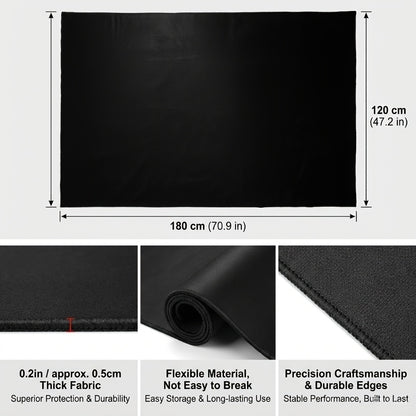 Drum Mats Featuring a Non-Slip Base (4X5.3 Feet), Suitable for Jazz And Electronic Drum Kits, Make a Perfect Present for Drummers. These Drum Additions Measure 47 by 63 Inches And Come in Black, Designed to Minimize for Noise