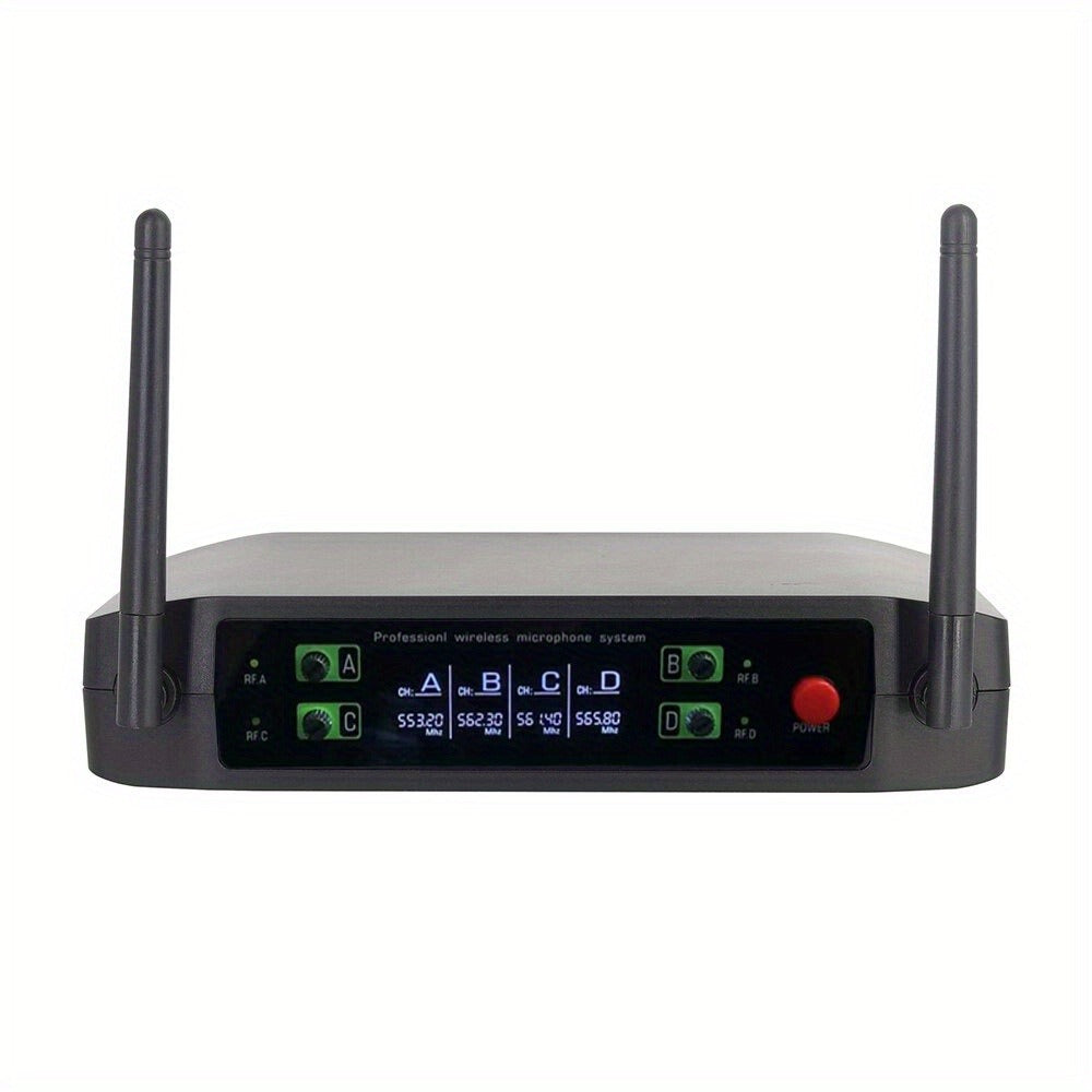 Recording Microphone, Wireless, Four-channel, Handheld for Recording and Streaming
