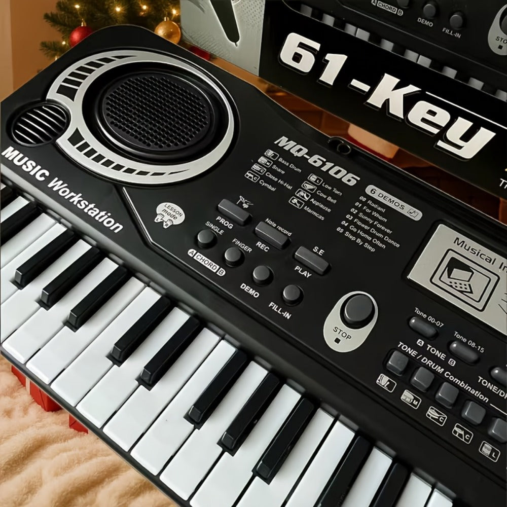Portable Electronic Keyboard, 61-key electronic keyboard, USB, Portable, 61-key, Organ