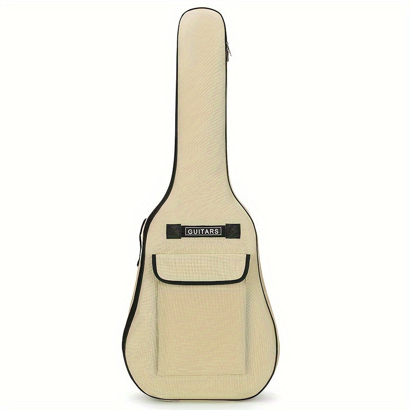 Guitar Case for 40/41 Inches, Featuring a 5Mm Thick Sponge Padding, Made from 600D Oxford Fabric, with an Adjustable Shoulder Strap Length, Lightweight And Durable, Ideal for Acoustic Guitars