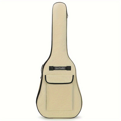 Guitar Case for 40/41 Inches, Featuring a 5Mm Thick Sponge Padding, Made from 600D Oxford Fabric, with an Adjustable Shoulder Strap Length, Lightweight And Durable, Ideal for Acoustic Guitars