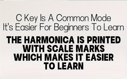 Blues Harmonica, Golden, Professional, Hole, C-Key for Blues Practice