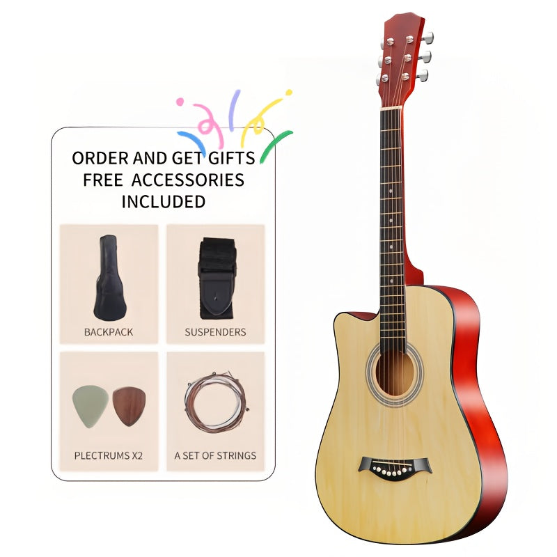 Acoustic Guitar shown in the Burlywood option
