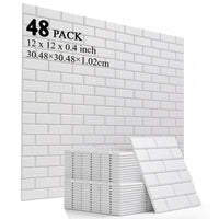 Wall Tile Soundproof Panel 30L1H White48