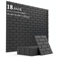 Wall Tile Soundproof Panel 30L1H Black 18
