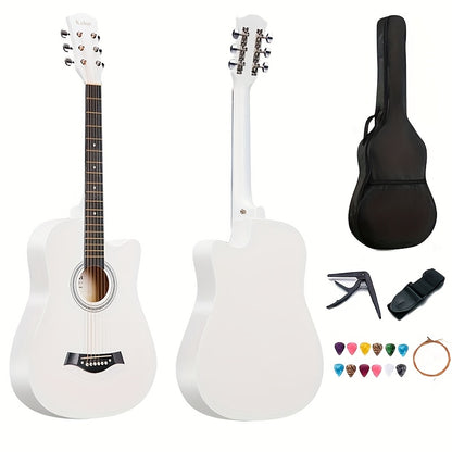 Adjustable Guitar Strap shown in the White option
