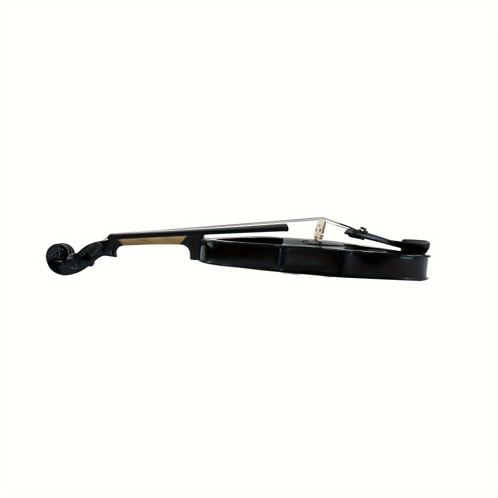 Full Size 4/4 Violin Kit, Black Beginner Violin with Hard Case and Bows