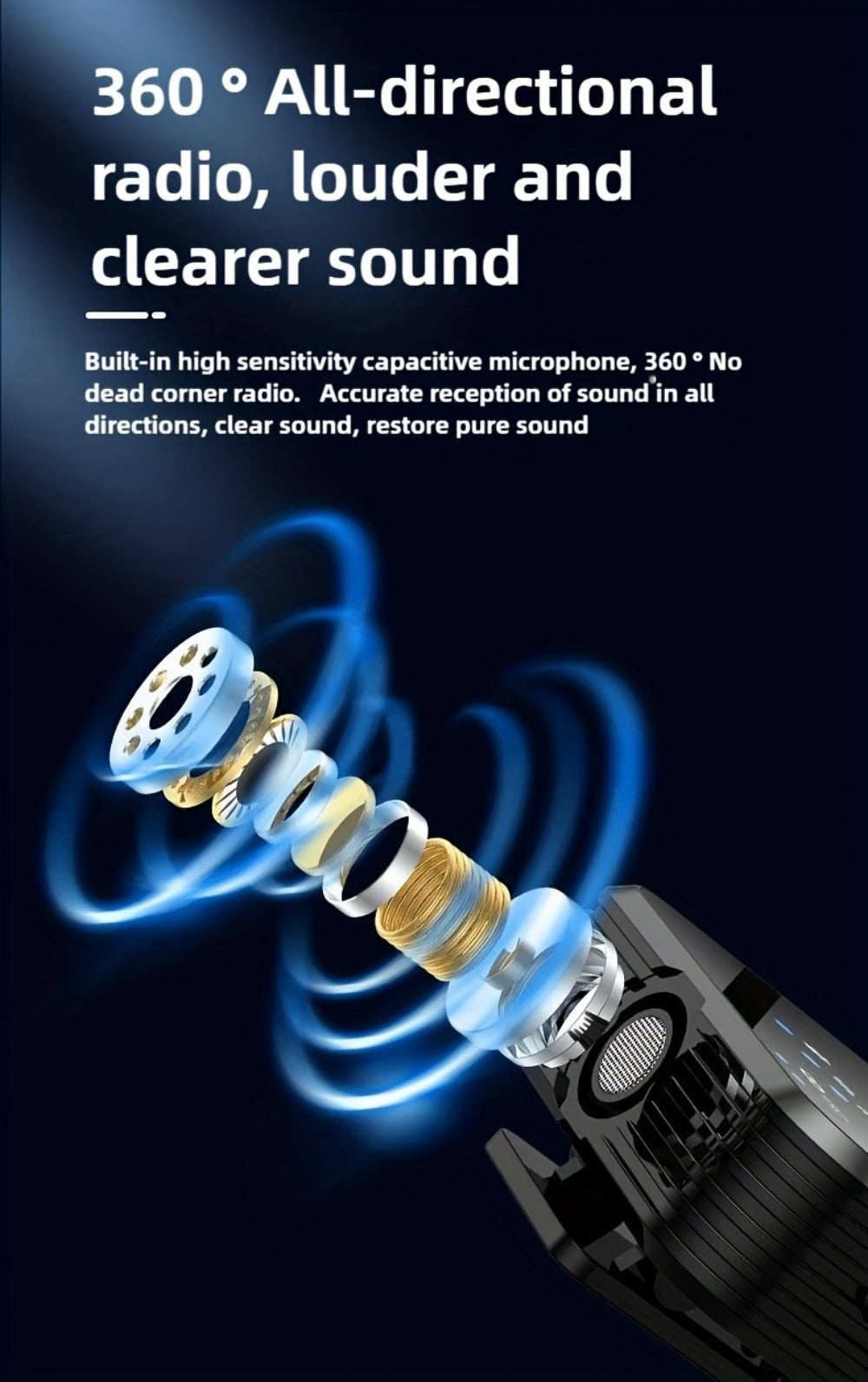 Recording Microphone, Condenser, Wireless, USB-C, Professional, Lavalier for Recording