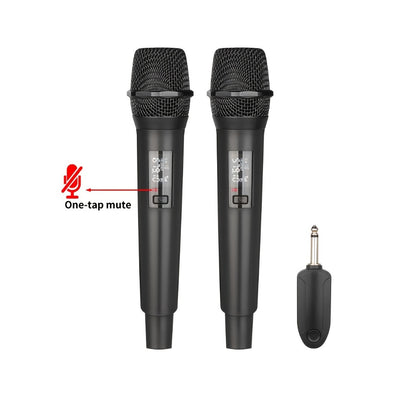 Recording Microphone, Wireless, Rechargeable, Dual-Channel for Recording and Streaming