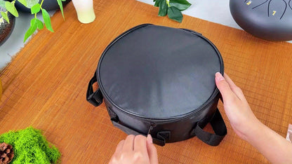 Rain Drum 11 Notes 8 Inches Steel Tongue Drum for Outside Garden with Drum Bag, Music Book, Drum Mallets, Mallet Holder, Steel Drum for Yoga, Meditation, Prenatal Education