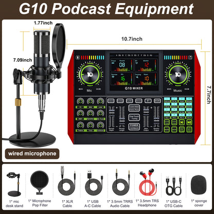Audio Mixer shown in the G10-p15(Disc bracket set) option