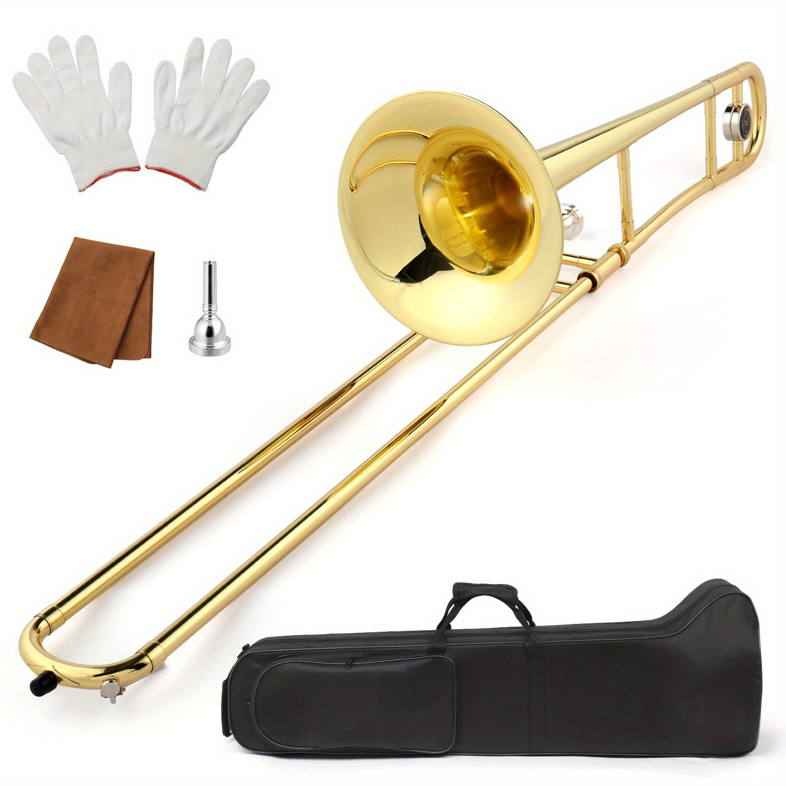 B-Flat Trombone shown in the Golden option