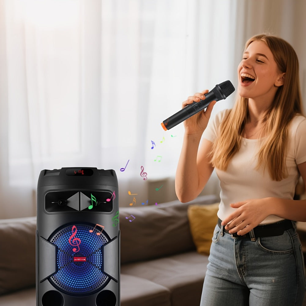 Portable PA Speaker, 36V, Wireless, USB, System, Built-In for Parties and Karaoke