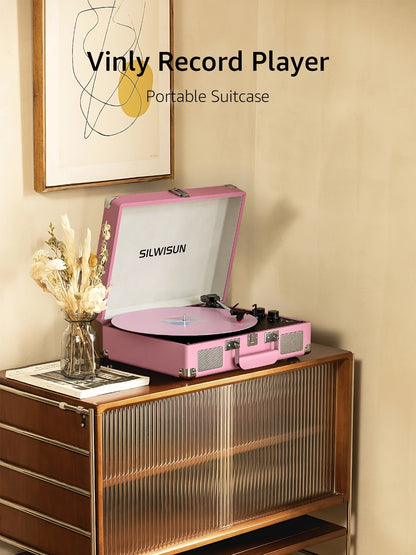 Vinyl Record, Wireless, Portable, Player, Built for Music Listening and Collecting