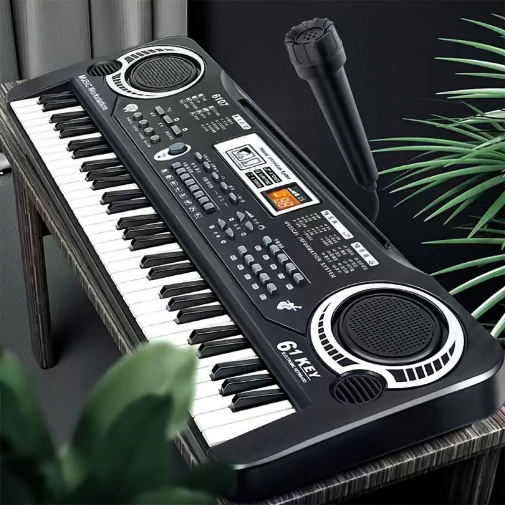 Portable Electronic Keyboard, Full Size, USB, Portable, Key, Microphone, Full for Beginner