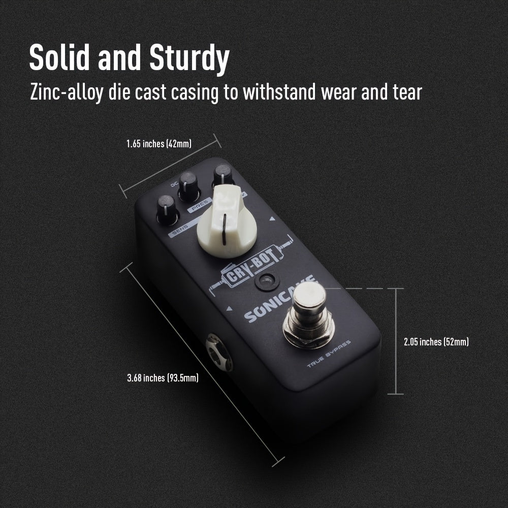 [Dynamic Sonicake Cry-Bot] Dynamic, Funky, Quacky Sonicake Cry-Bot Auto Wah/Envelope Filter - Includes 1pc Hook And Loop Tape