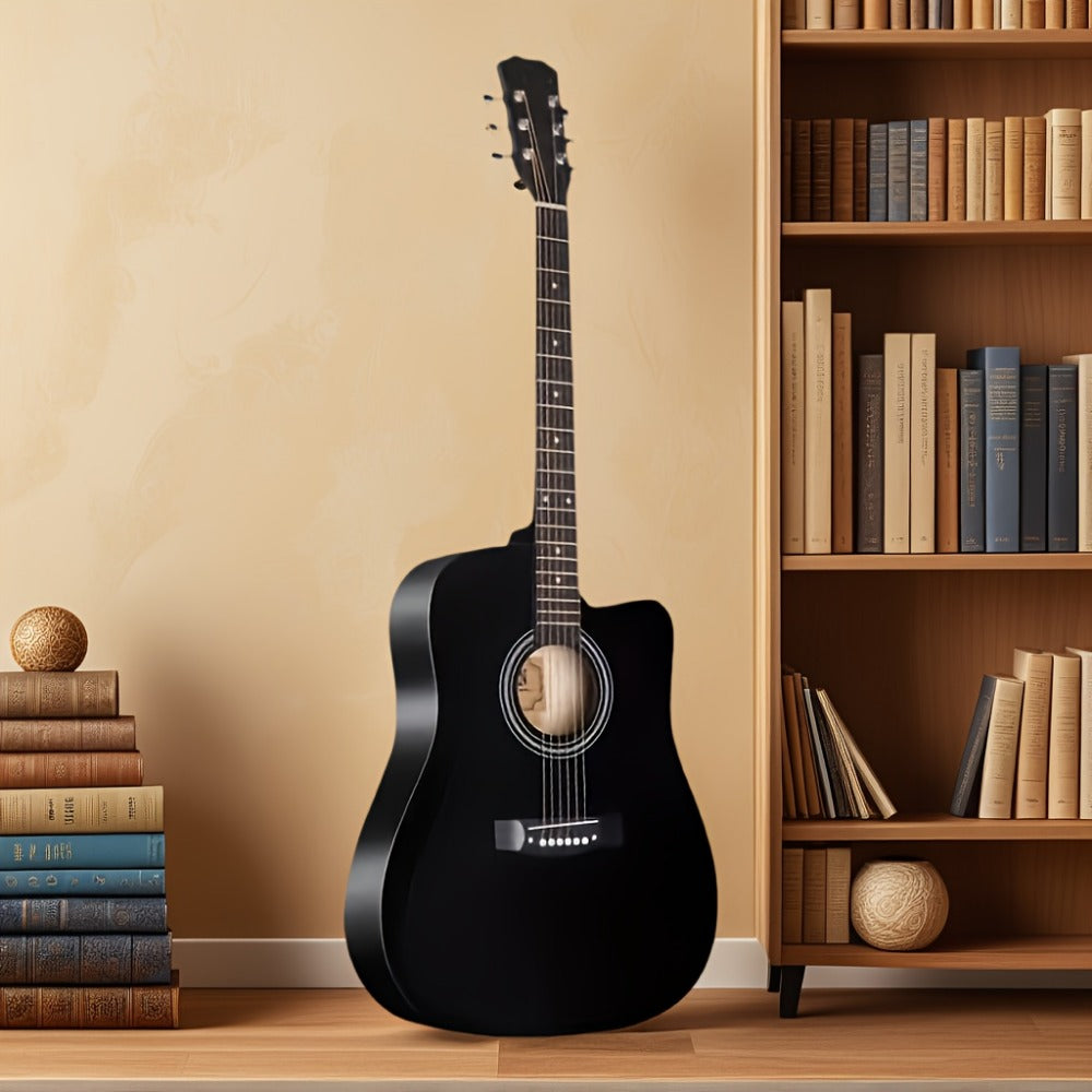 Acoustic Guitar, blue+38 inches, Full Size, Full-Size/, Cutaway, GuitarFor for Lessons