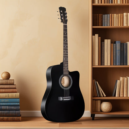 Acoustic Guitar, blue+38 inches, Full Size, Full-Size/, Cutaway, GuitarFor for Lessons