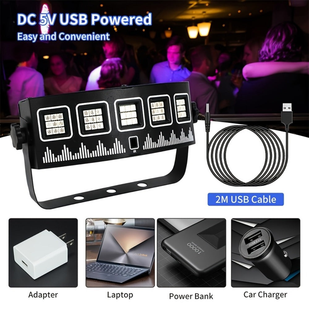 LED Stage Light, Sound Activated, Remote Control, Lights for Stage and Party Lighting