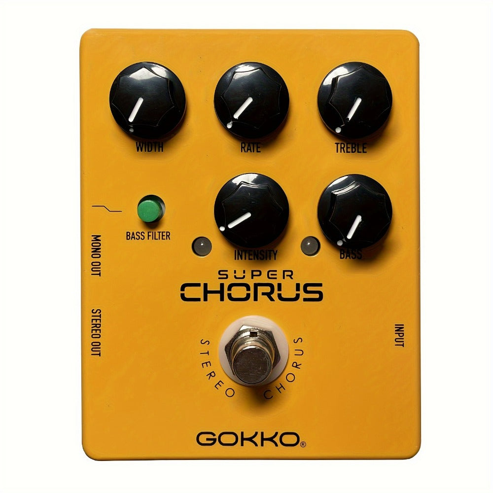 Guitar Effects Pedal, Adjustable, Stereo, Super for Electric Guitar Or Bass Tone Shaping