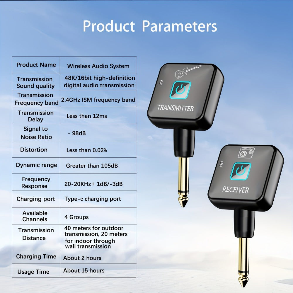 Wireless Instrument System, 1574.8 inch, 2.4 GHz Wireless for Wireless Connection Between
