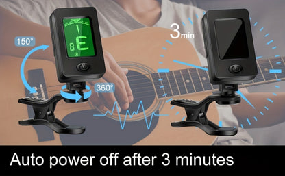 Chromatic Instrument Tuner, 9 Pcs Rosewood, Portable, Guitar, Accessories for Guitar