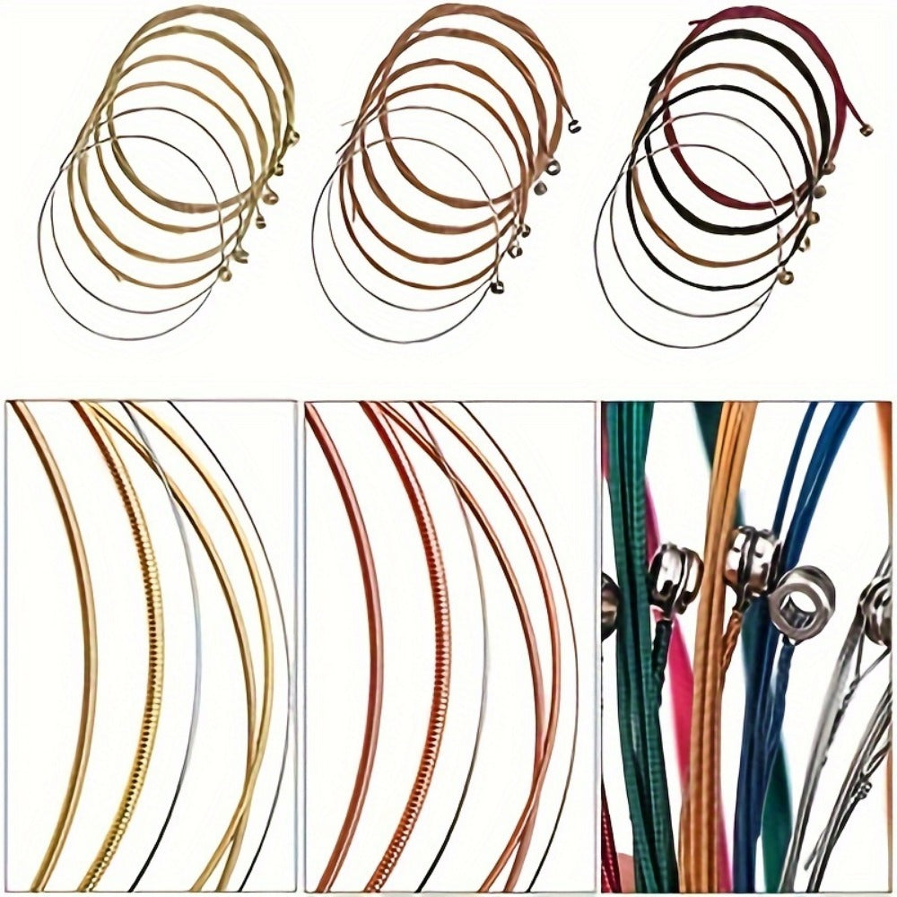 48-Piece Acoustic Guitar Accessory Kit with Strings, Capo and Picks