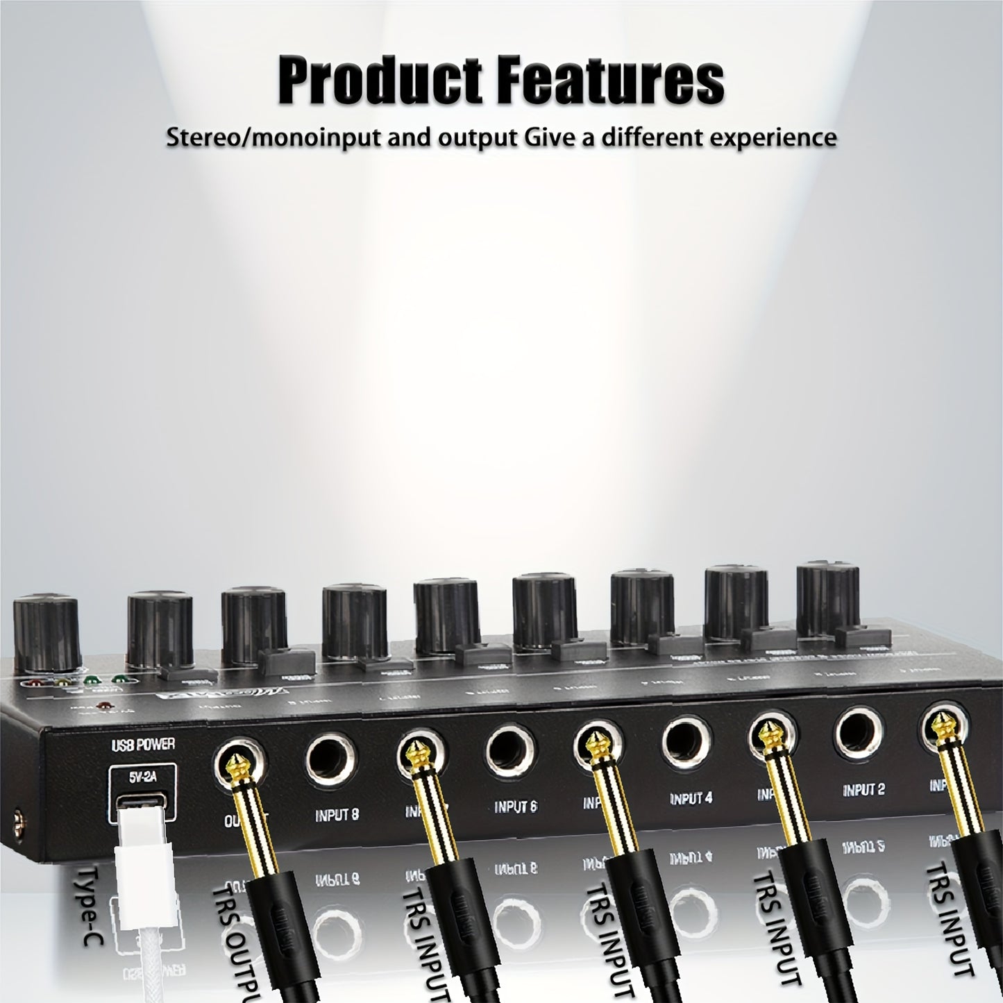4 6 8 Channel USB Mixer Interface Expander Featuring Noise Reduction for Converting Mono to Stereo Output
