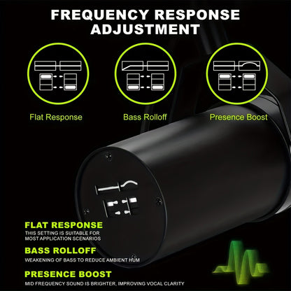 Recording Microphone, Dynamic, Professional, SM7B for Recording and Streaming