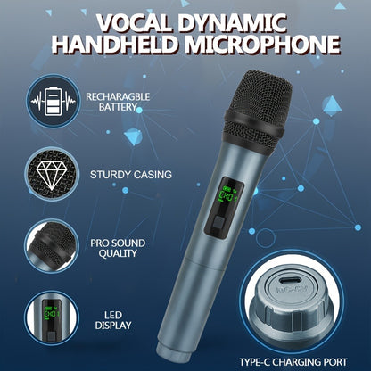 Recording Microphone, 4pcs, Handheld, Cordless for Recording and Streaming