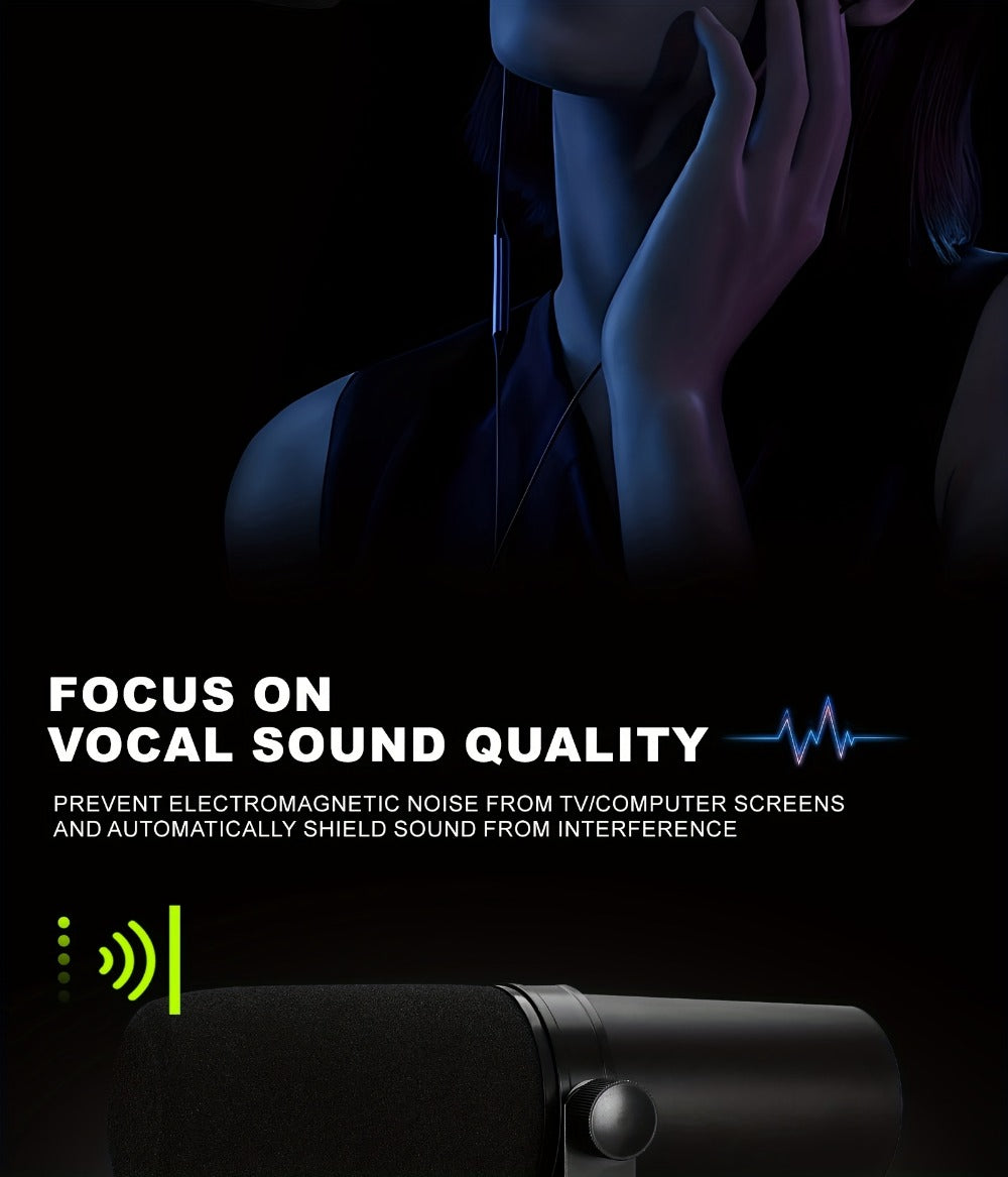 Recording Microphone, Dynamic, Professional, SM7B for Recording and Streaming