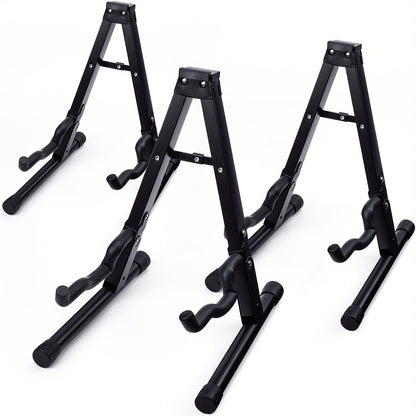 3pcs Guitar Support Foldable Frame Support With Non Slip Lock Rubber Universal Assembly Soft Foam Arm Suitable For Most Classical Guitar Acoustic Electric Guitar Ukulele Stand