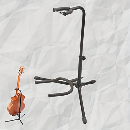 Metal Guitar Floor Stand Holder Foldable Folk Guitar Bracket Portable Lute Bass Rack for Acoustic Electric Guitar Display Stand