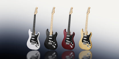 Full Size 39 Inch Electric Guitar Kit Solid Body, for Beginner, with Amplifier, Bag, Capo, Strap, String, Tuner, Picks DST-80