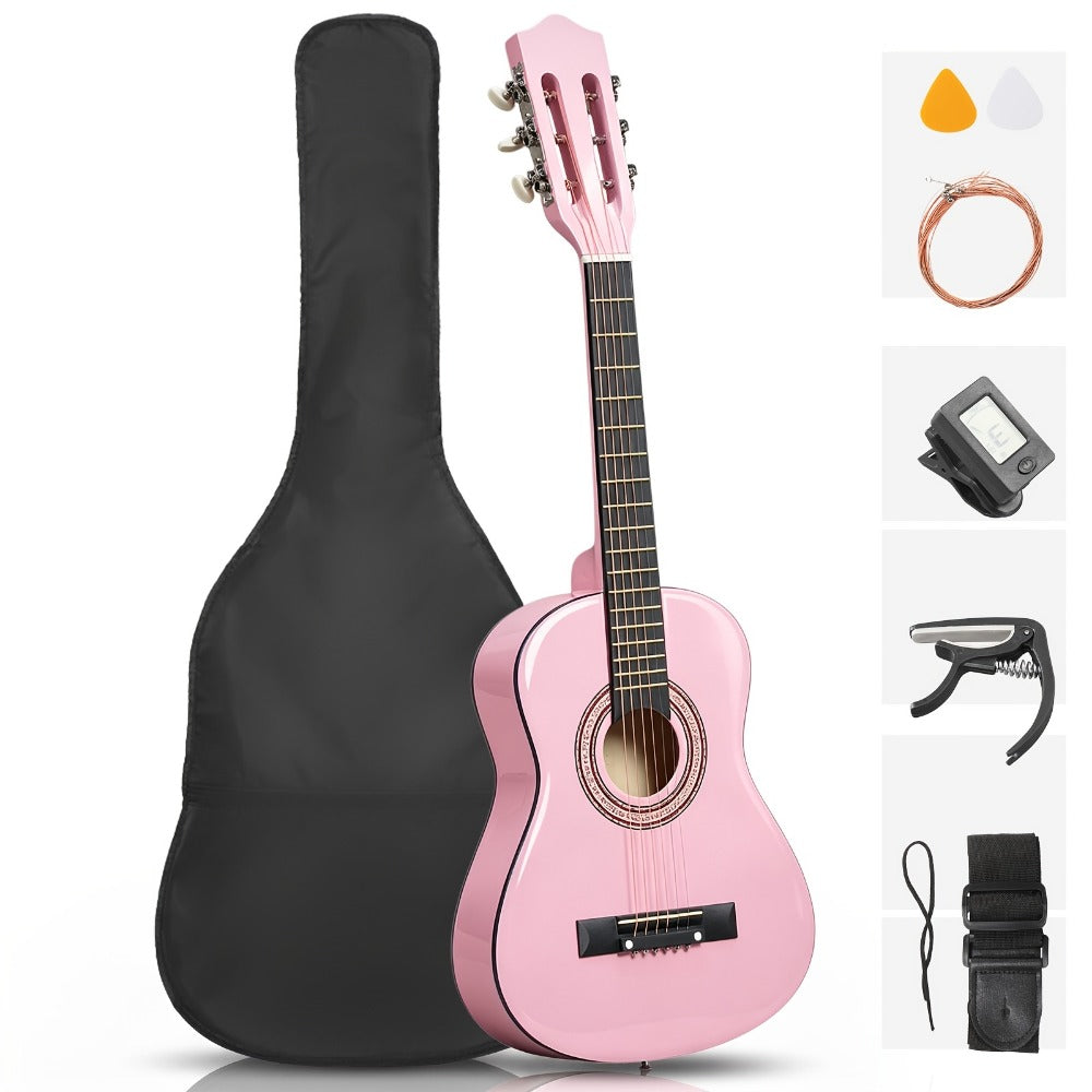 Acoustic Guitar, Light Sky Blue, 30 inch, Glarry, 30-Inch, Size for Lessons and Practice