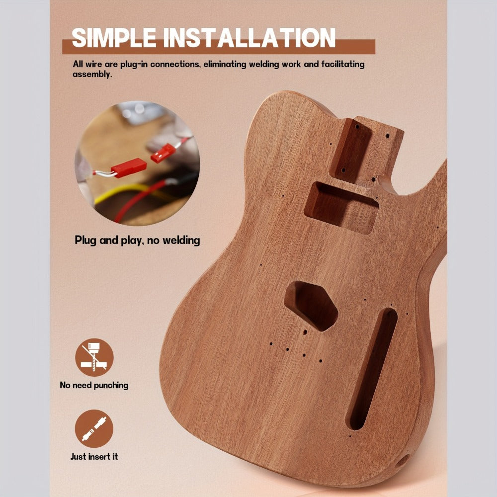 Electric Guitar, DIY TL, Leo, Jaymz, Kit for Lessons and Practice for Home Practice