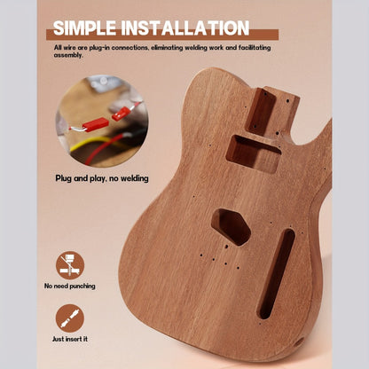 Electric Guitar, DIY TL, Leo, Jaymz, Kit for Lessons and Practice for Home Practice