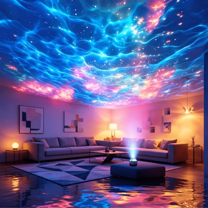 17-Color Star Projector Night Light with Remote, Timer and USB Power