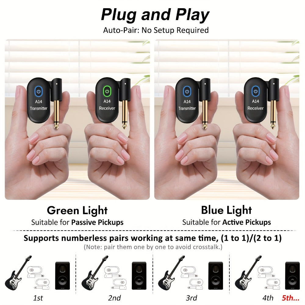 Wireless Instrument System, 100Ft, 2.4 GHz Wireless for Wireless Connection Between A