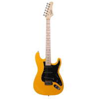 Orange electric guitar