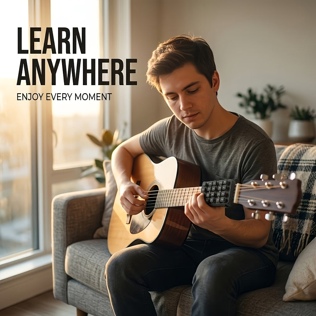 1pc Vocal Guitar Chord Trainer, Suitable for Beginners - Portable Guitar Learning System, Easy-to-use Chord Charts, Compact Folk Guitar Practice Tool, Suitable for Beginners, Compatible with Vocal Guitar - Suitable for Home, Studio or On-the-go Pract