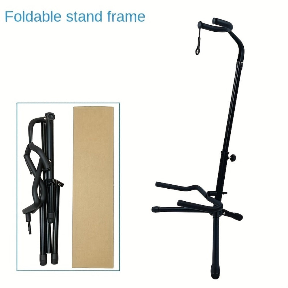 Guitar Stand, Adjustable, Foldable, Metal, Floor for Holding And Displaying Guitars