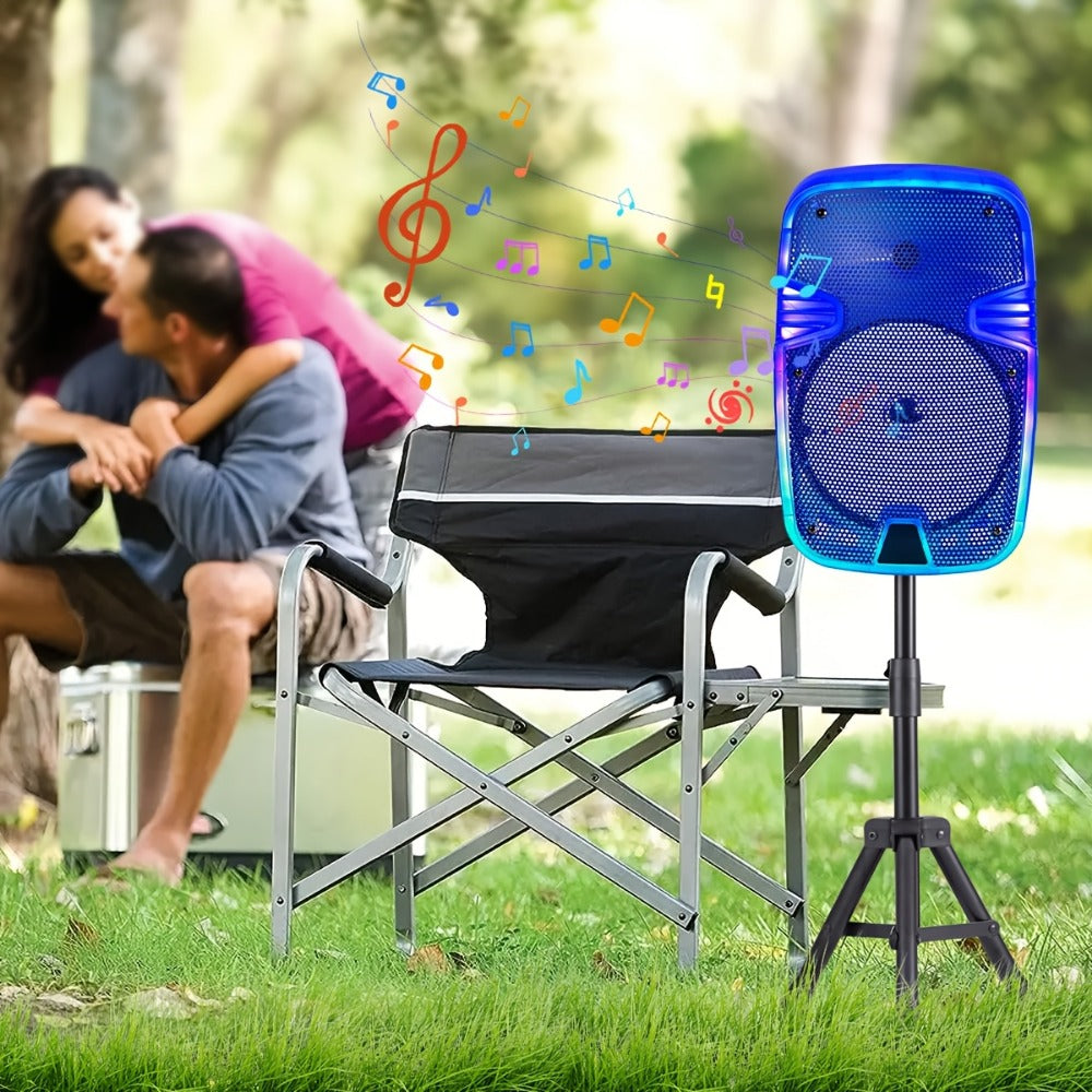 Portable Karaoke System, RGB, Remote Control, Rechargeable for Parties and Karaoke