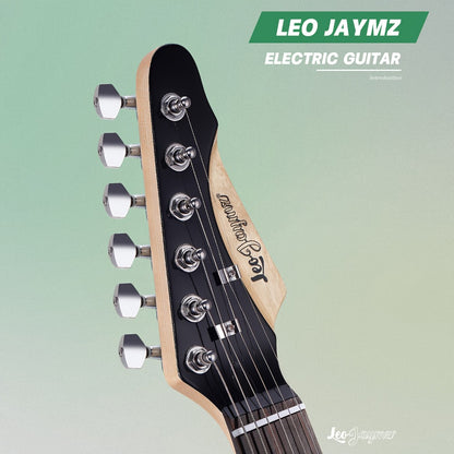 Electric Guitar, Full Size, 39 Inch, Leo, Jaymz, Inch for Lessons and Practice