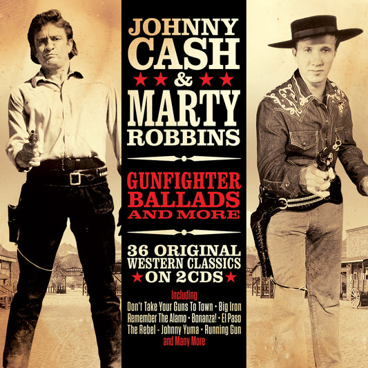 2CD Johnny Cash & Marty Robbins - Gunfighter Ballads & More